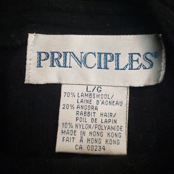 PRINCIPLES LONG HIGH NECK LAMBSWOOL ANGORA BLEND SWEATER LARGE - Picture 7 of 8